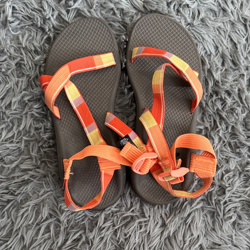 Chaco Orange Strappy Sandals